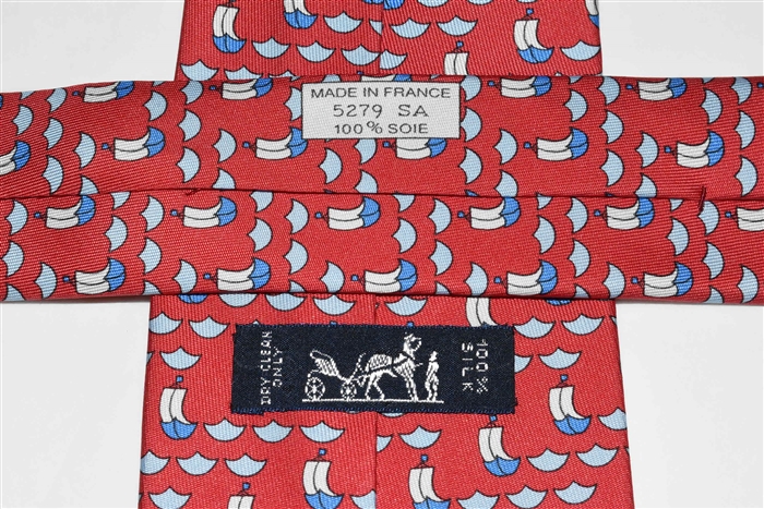 Cool Red Hermes Tie, size O/S