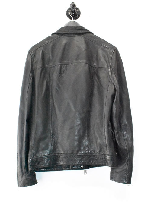 Black Leather All Saints Leather Jacket, size XS