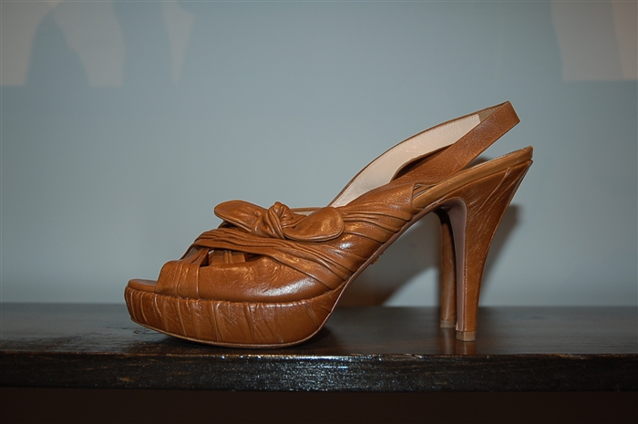 Walnut Prada Sandal, size 10
