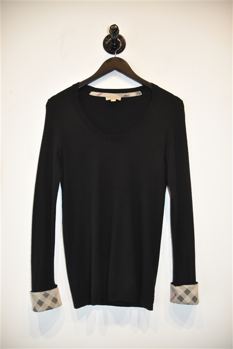 Black Burberry Pullover, size S