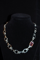 Rhodium Nina Ricci Necklace, size O/S