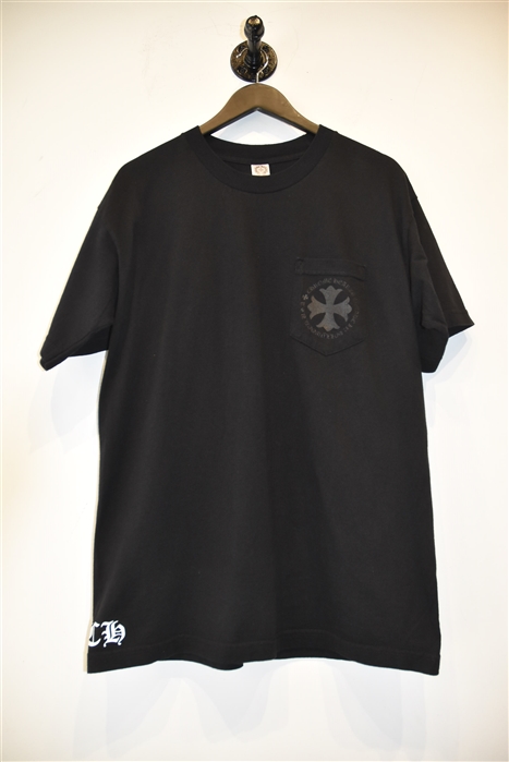 Basic Black Chrome Hearts T-Shirt, size L