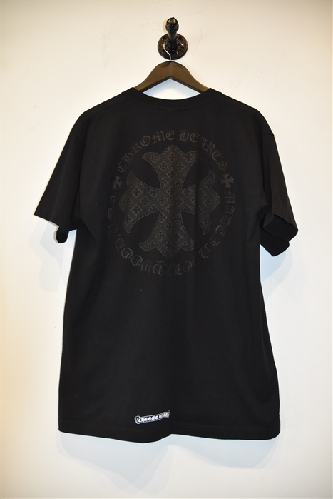 Basic Black Chrome Hearts T-Shirt, size L