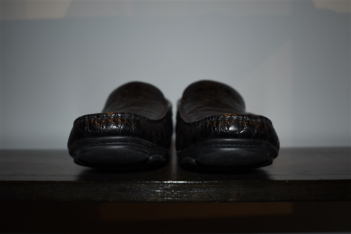 Black Leather Giorgio Armani Loafer, size 12
