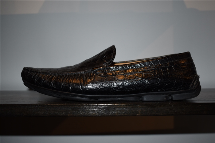 Black Leather Giorgio Armani Loafer, size 12