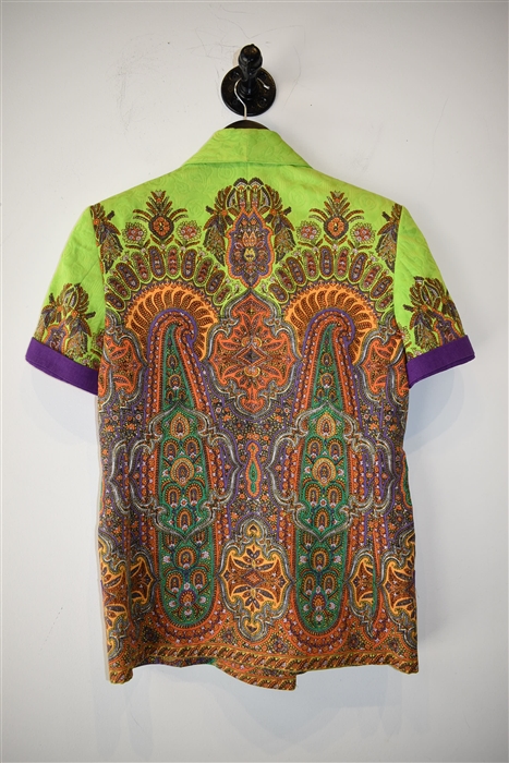 Paisley Versace - Istante Short Sleeved Jacket, size 8