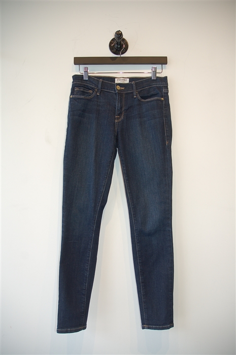 Dark Denim Frame Skinny Jean, size 28