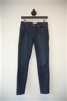 Dark Denim Frame Skinny Jean, size 28