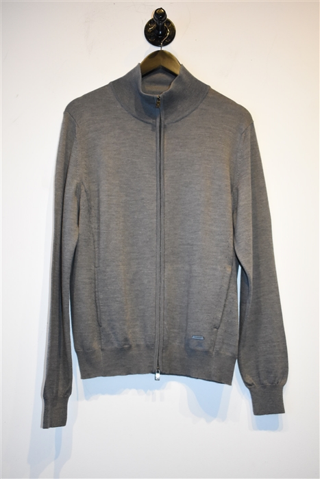 Concrete Corneliani Zippered Sweater, size L