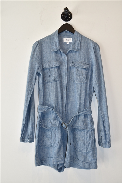 Light Denim Frame Romper, size M