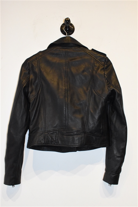 Black Leather La Marque Leather Jacket, size S