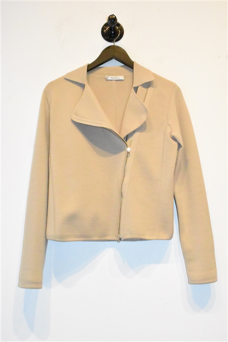 Beige Max Mara Zippered Jacket, size M