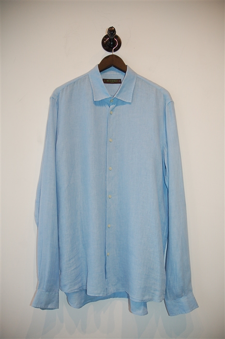 Sky Blue Etro Button Shirt, size 2XL