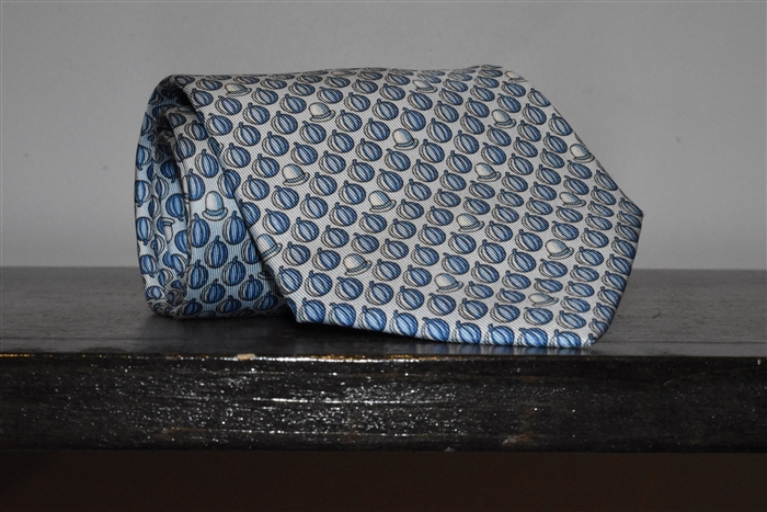Pastel Blue Hermes Tie, size O/S
