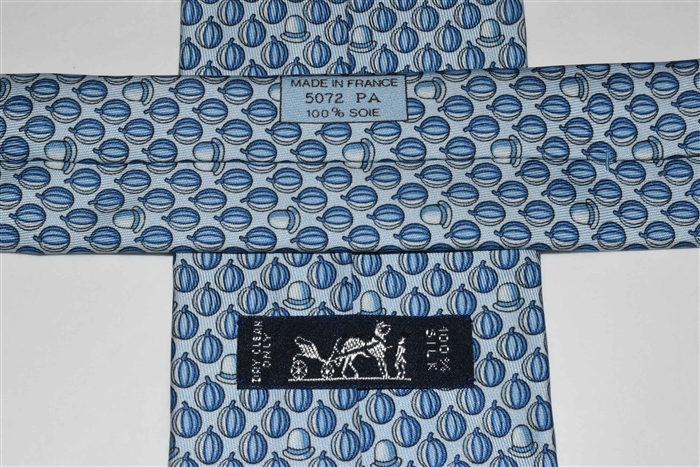 Pastel Blue Hermes Tie, size O/S