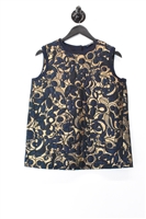 Navy & Gold Max Mara - 'S Shell, size 8
