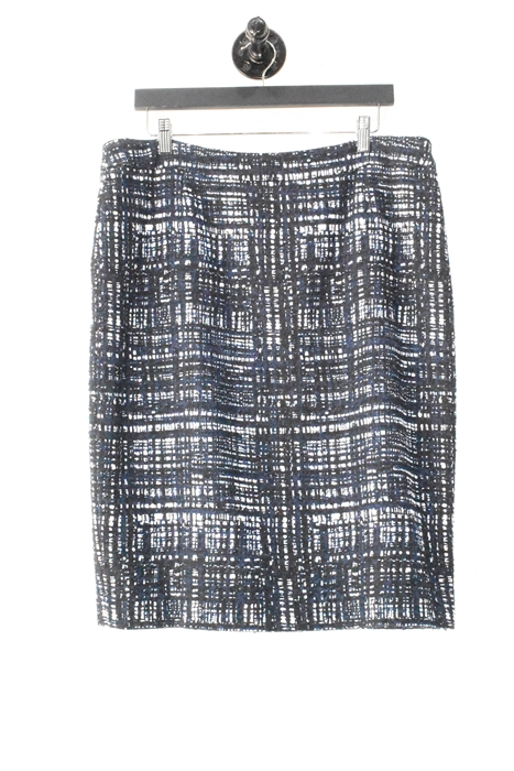 Navy Tweed Escada Pencil Skirt, size 14