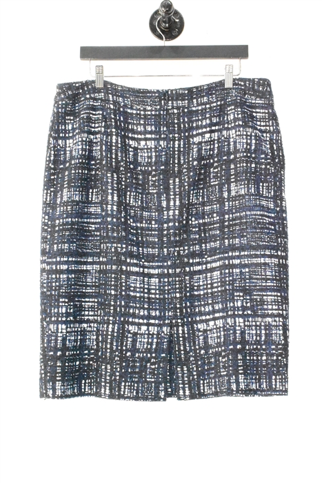 Navy Tweed Escada Pencil Skirt, size 14