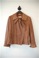 Tobacco Max Mara Leather Jacket, size M