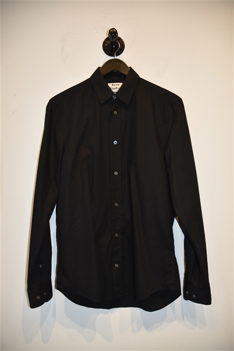 Basic Black Acne Studios Button Shirt, size S