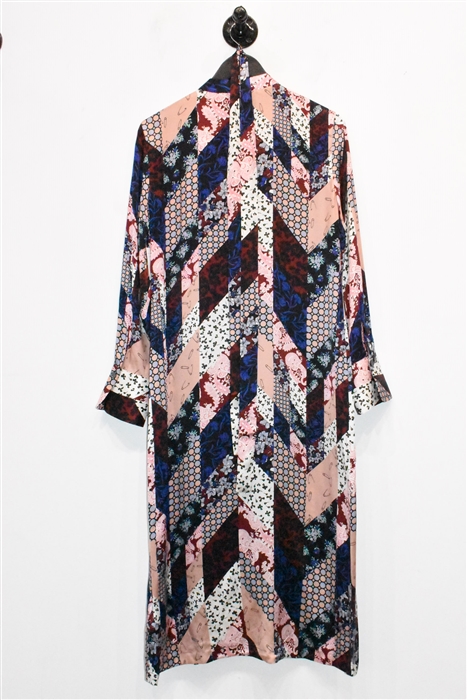 Patchwork Equipment Shirt Dress, size M