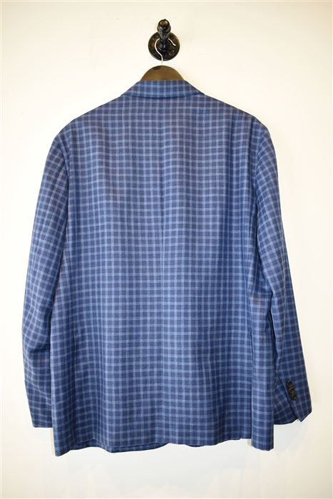 Blue Check Canali Sport Coat, size 46