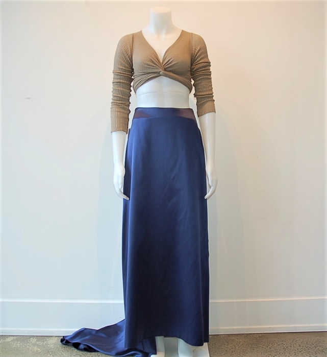 Navy Giorgio Armani Maxi Skirt, size 6