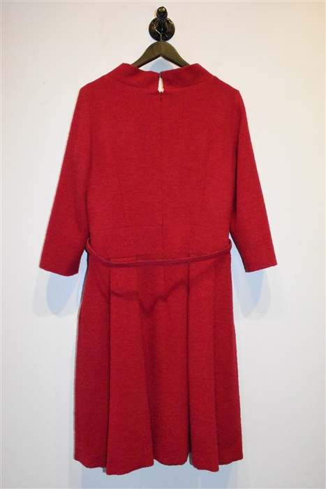 Cool Red Oscar de la Renta A-Line Dress, size 12