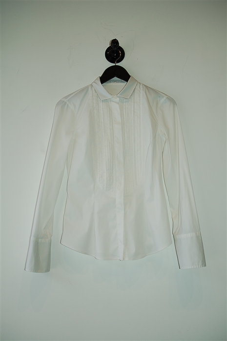 Soft White Brunello Cucinelli Button Shirt, size M