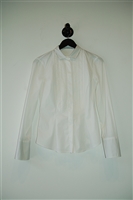 Soft White Brunello Cucinelli Button Shirt, size M