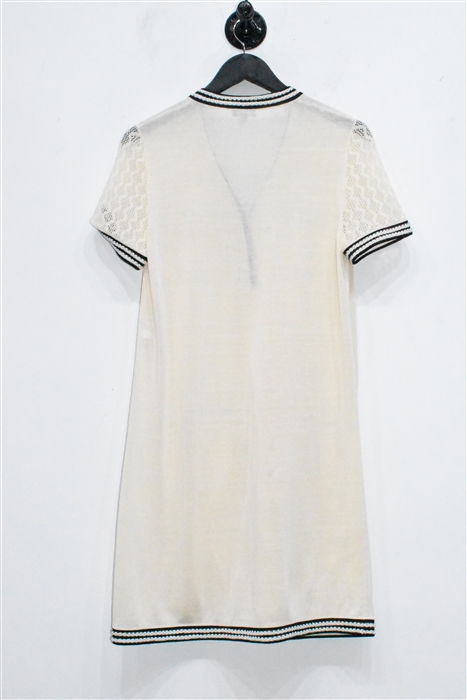 Cream Chanel Shift Dress, size 8