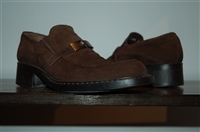 Chocolate Suede Gianni Versace - Vintage Loafer, size 8