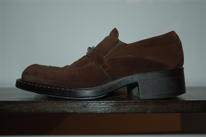 Chocolate Suede Gianni Versace - Vintage Loafer, size 8