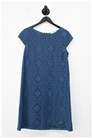Dusk Blue Burberry Lace Dress, size 12
