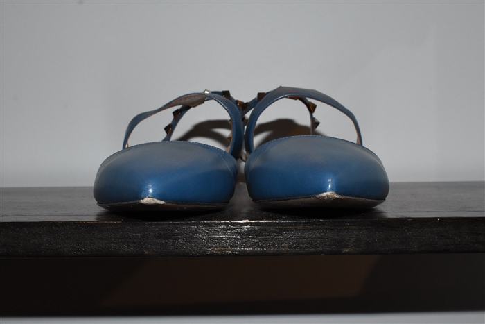 Deep Aqua Valentino Flats, size 7.5