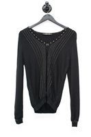 Black & Gold Roberto Cavalli Pullover, size 2