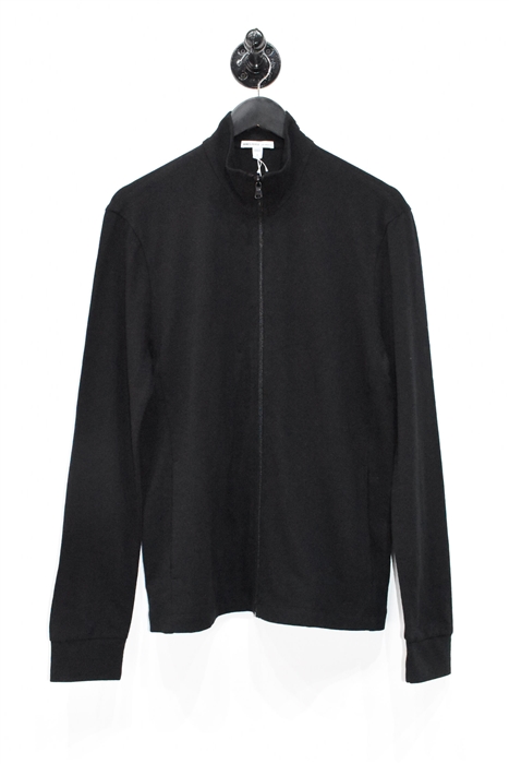 Basic Black James Perse Zippered Sweater, size S