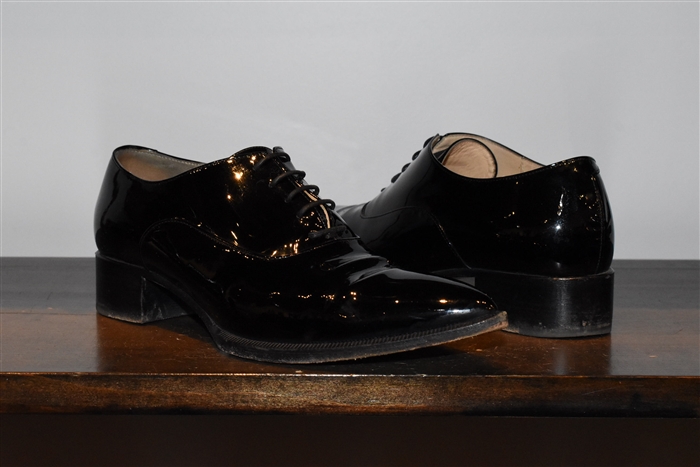 Black Patent Christian Louboutin Oxford, size 6.5
