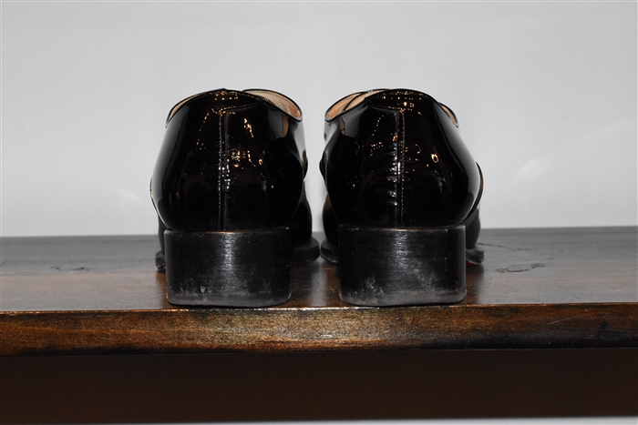 Black Patent Christian Louboutin Oxford, size 6.5