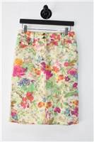 Floral Etro Pencil Skirt, size 6