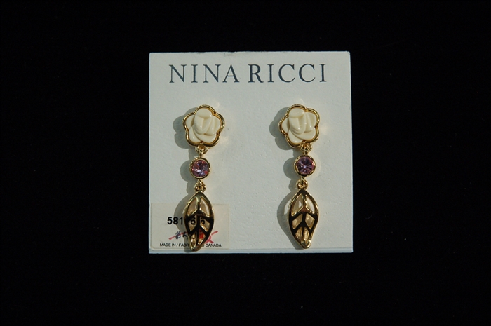 Gold Nina Ricci Earrings, size O/S