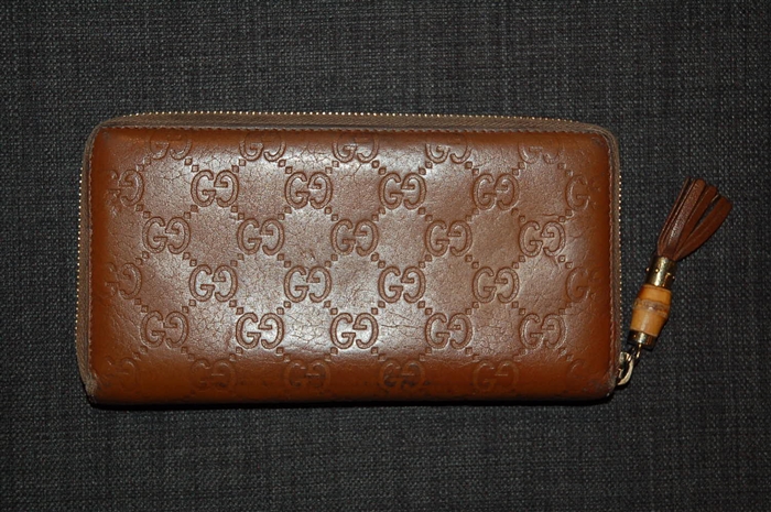 Whiskey Gucci Long Wallet, size O/S