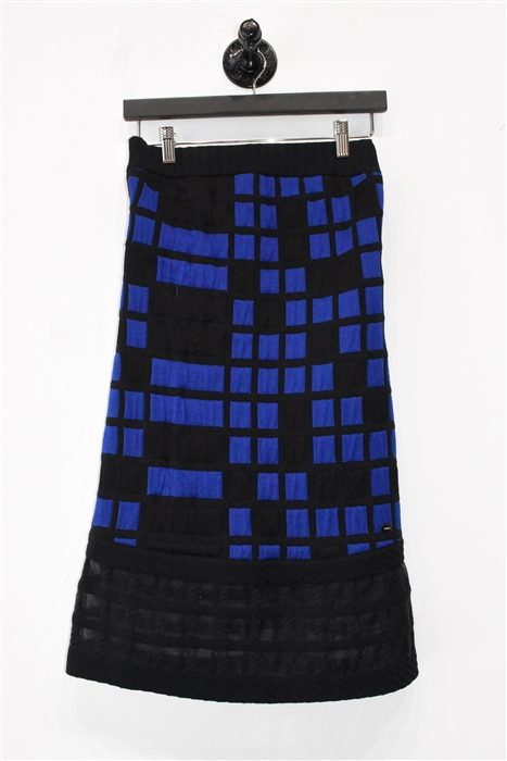 Black & Blue Chanel Tube Dress, size 8