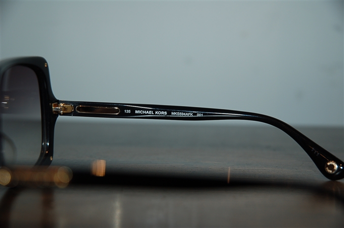 Shiny Black Michael Kors Collection Sunglasses, size O/S