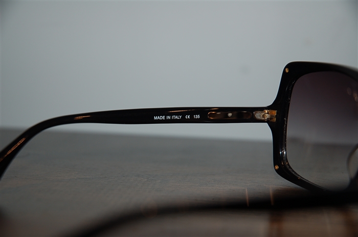 Shiny Black Michael Kors Collection Sunglasses, size O/S