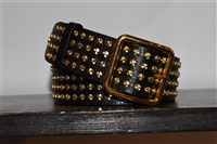Black & Gold Alexander McQueen Belt, size S