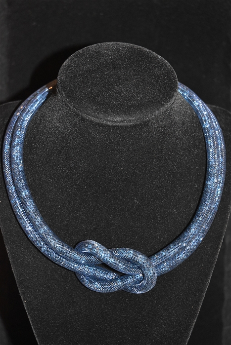 Sapphire Swarovski Necklace, size O/S