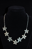 Rhodium Nina Ricci Necklace, size O/S