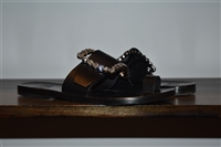 Black Leather Maison Margiela Sandal, size 8.5
