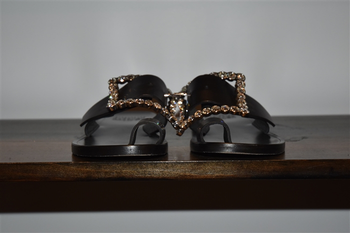 Black Leather Maison Margiela Sandal, size 8.5